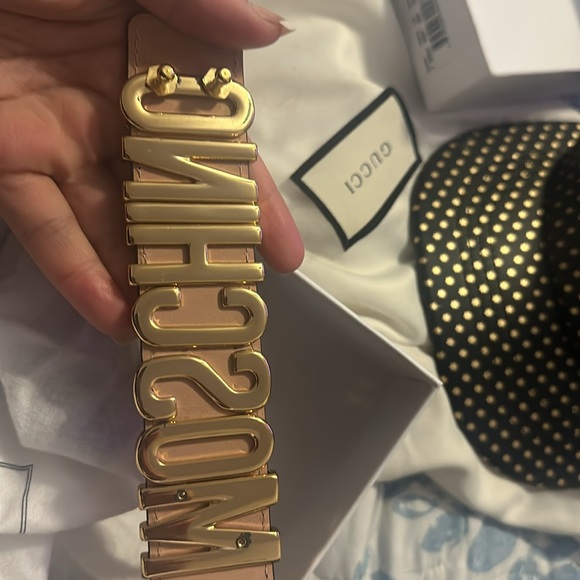 Moschino belt unisex color peach with box and dust bag - Picture 3 of 5